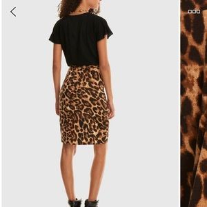 Urban Outfitters Skirts - Leopard print wrap split skirt Urban Outfitters Skirts - Leopard print wrap split skirt